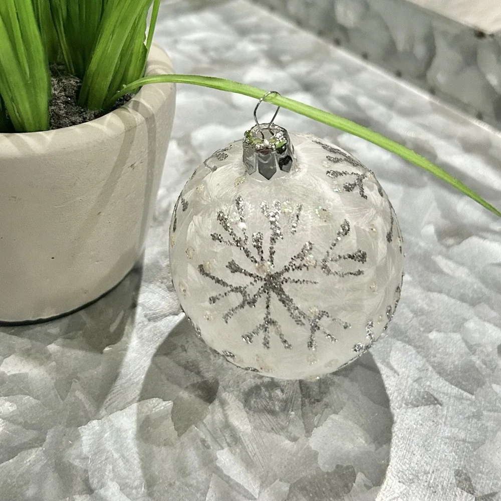 Vintage Glass Snowflake 3